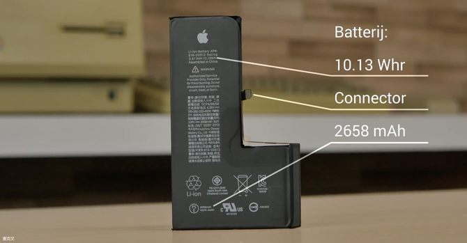 iPhone XS拆解视频：升级单体L形电池