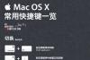 一图入门Mac操作：OS X常用快捷键一览