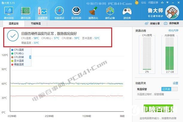 1.jpg怎么看电脑硬件温度？电脑硬件温度检测工具推荐