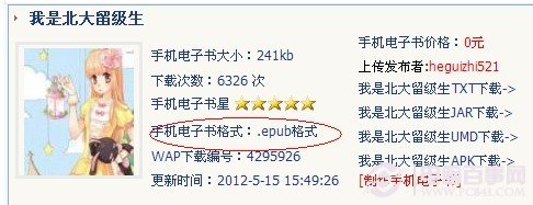 epub格式的电子书下载