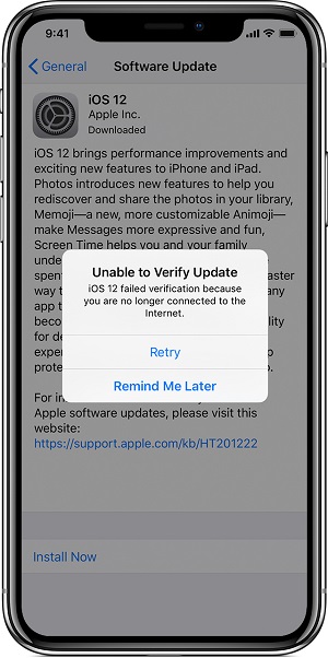 iOS12更新失败怎么办  iOS12.0.1 OTA升级失败的原因