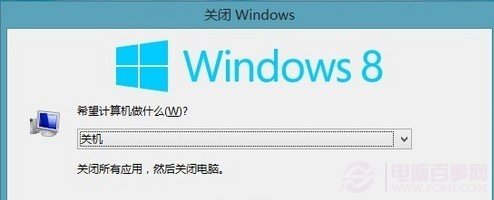 Win8关机窗口